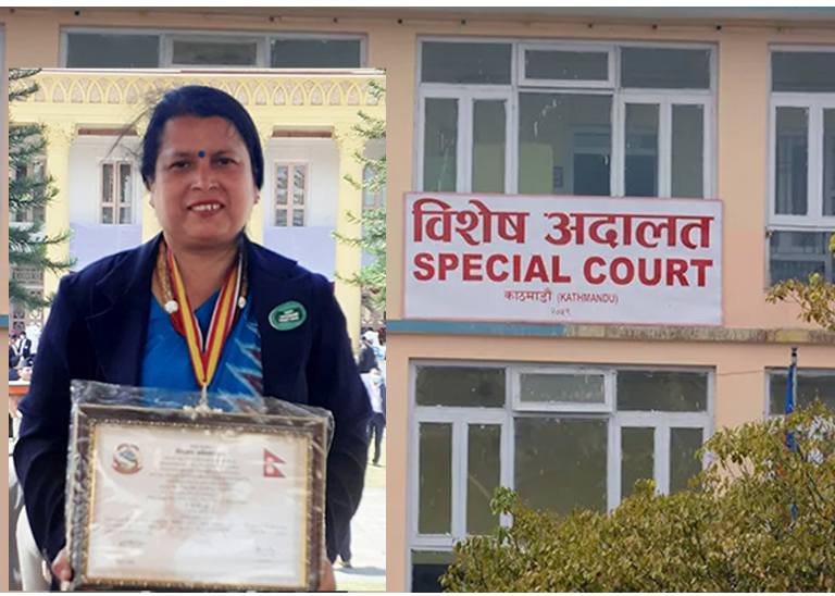 राष्ट्रपतिबाट तक्मा पाएकी मालपोत अधिकृत लेखा घुस प्रकरणमा दोषी ठहर