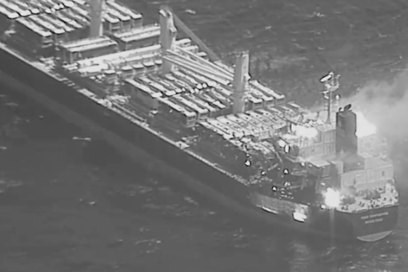 अमेरिकी कार्गो जहाज हमलामा ३ जनाको मृत्यु, एक नेपाली बेपत्ता !