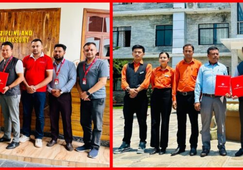 हार्नेस जिपलाइन प्रा.लि र गेट वे हिमालय रिसोर्ट प्रा.लि को प्रभु बैंक लि.सँग विशेष छुट सम्झौता