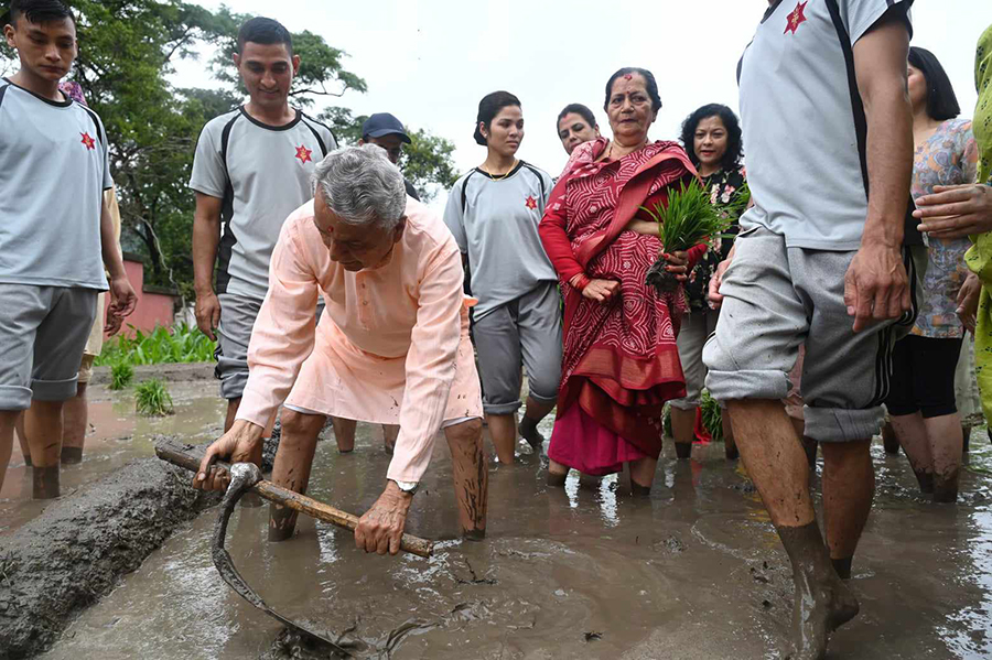राष्ट्रपति भवन शीतल निवासमा रोपाइँ