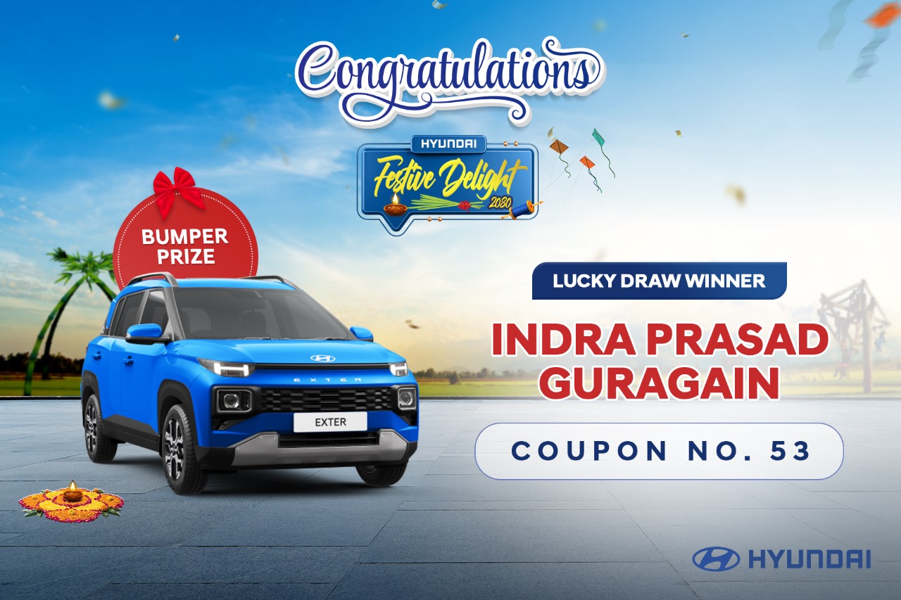 Winner of “Hyundai Festive Delight 2080” Offer Announced