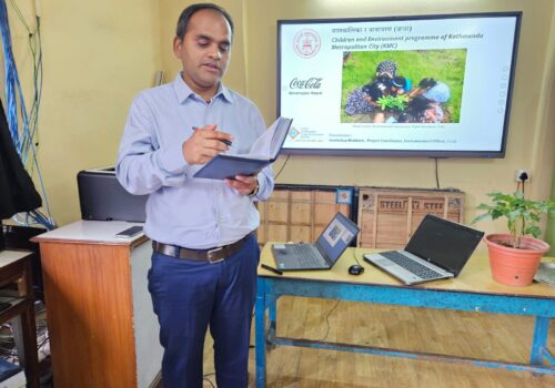 एकिकृत शहरी विकास केन्द्र र बोटलर्स नेपाल लिमिटेडको सहकार्यमा काठमाडौंका २ विद्यालयबाट बाबा (बालबालिका र वातावरण) परियोजना सुरु