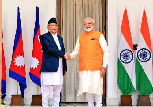 भारतीय प्रधानमन्त्री नरेन्द्र मोदीले प्रधानमन्त्री ओलीलाई बधाई दिए