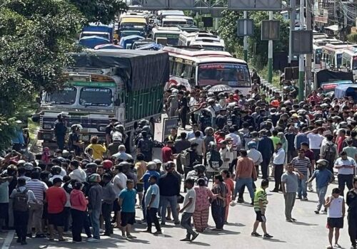 गठ्ठाघर दुर्घटनामा ज्यान गुमाउने पुरुष रहेको पुष्टि, ट्रक चालक पक्राउ