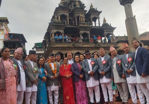 राष्ट्रपति पौडेलले गरे कृष्णमन्दिरमा पूजाआराधना