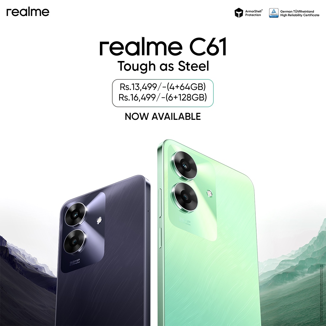 realme C61: The Tough as Steel Entry-Level Smartphone with Unmatched Performance