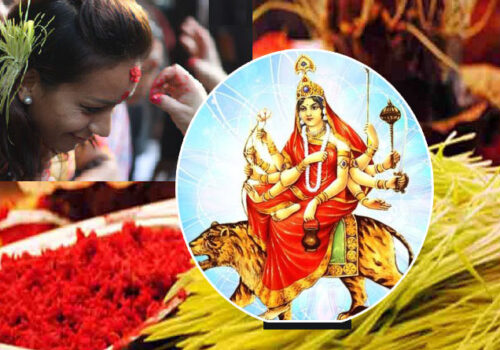 आज विजया दशमी, मान्यजनको हातबाट टीका र जमरा लगाएर मनाइदै