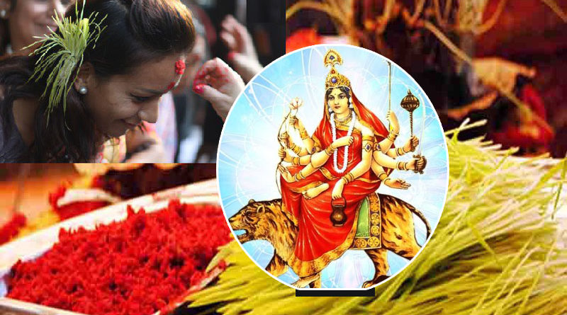 आज विजया दशमी, मान्यजनको हातबाट टीका र जमरा लगाएर मनाइदै