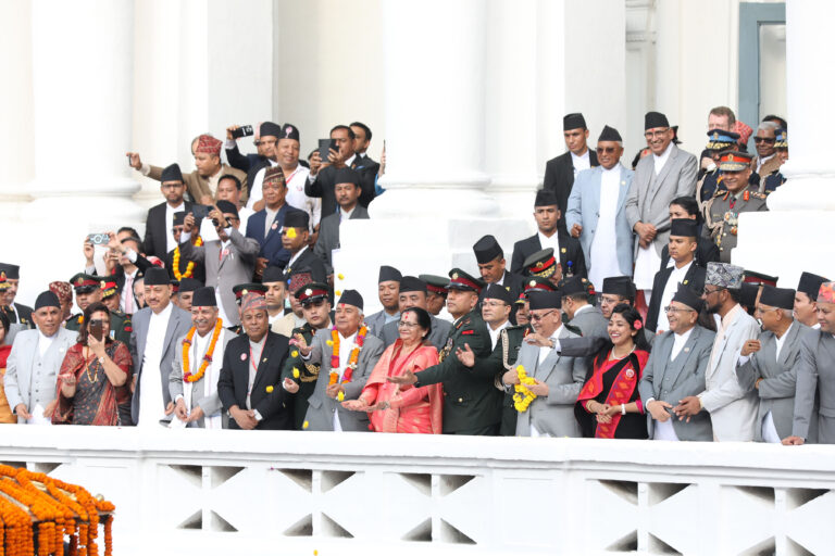 राष्ट्रपति पौडेलद्वारा इन्द्रजात्रा अवलोकन