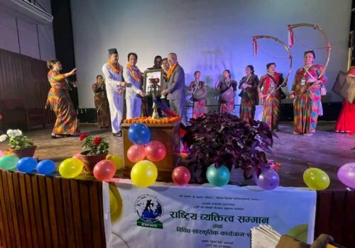 विभिन्न कलाकार, समाजसेवी तथा पत्रकार सम्मानित