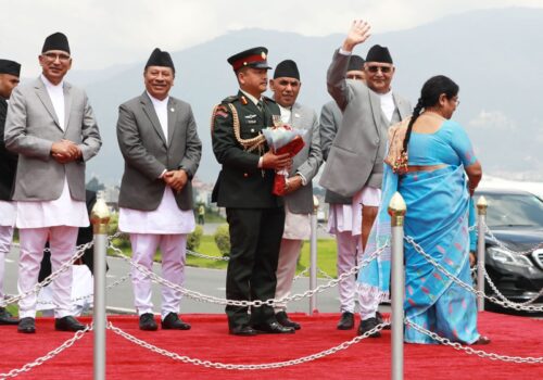 प्रधानमन्त्री ओली अमेरिका प्रस्थान {तस्वीरहरू}