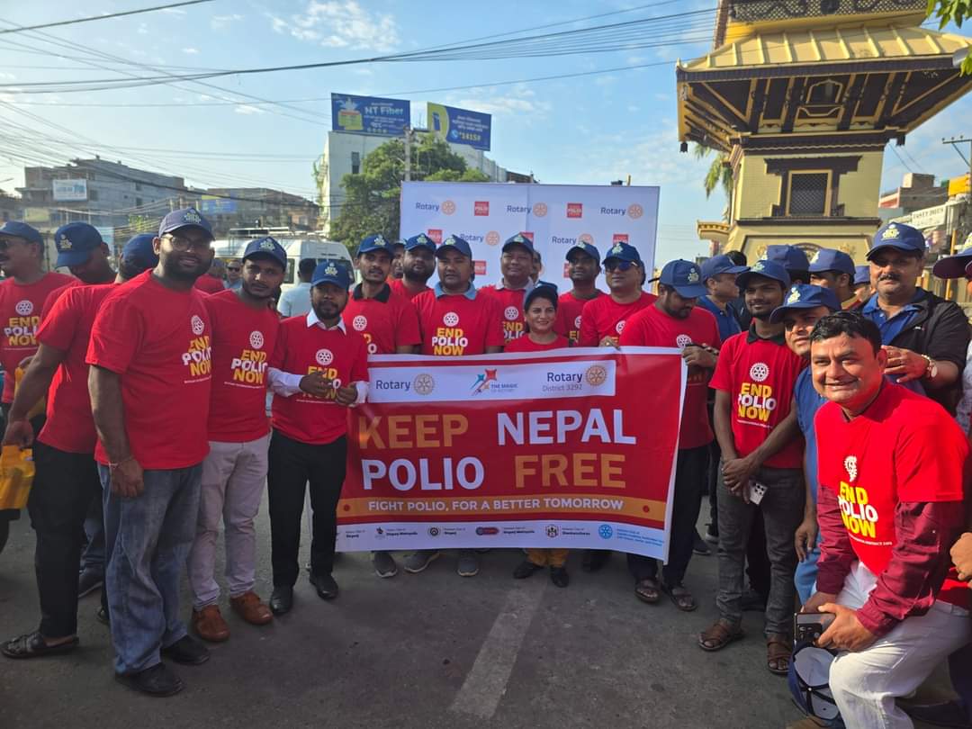 वीरगञ्जमा विश्व पोलियो सम्बन्धि जनचेतनामूलक विशेष कार्यक्रम सम्पन्न