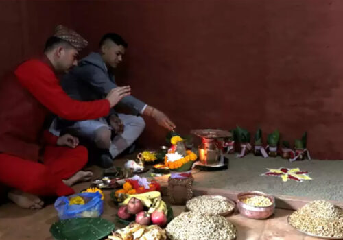 हनुमानढोकाको दसैं घरमा शुभ साइतमा राखियो जमरा
