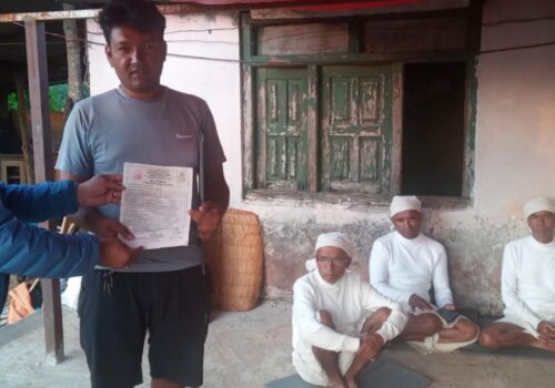 मृत्यु दर्ताको प्रमाण सहित कृयापुत्रीको घरमा वडाअध्यक्ष !
