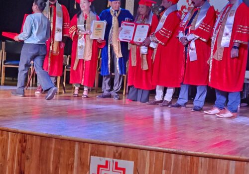 डा.डीआर उपाध्यालाई सातौं मानार्थ विद्यावारिधिको प्रमाणपत्र प्रदान