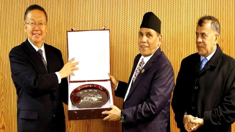 नेपाल र चिनियाँ संसदीय प्रतिनिधि मण्डलबीच जेनेभामा भेटवार्ता