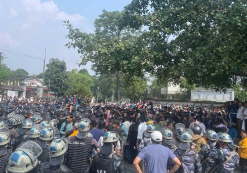 रवि लामिछानेको बचाउमा आज पनि पोखरामा प्रदर्शन
