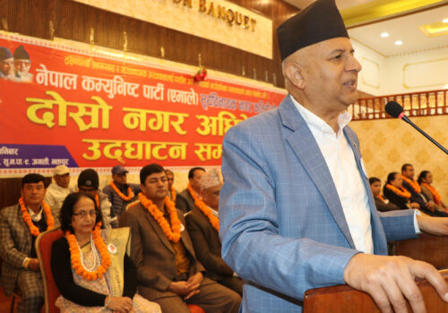 मुलुकको विकासलाई सर्वोपरि मानेर सरकारले काम गरिरहेको छ : एमाले महासचिव