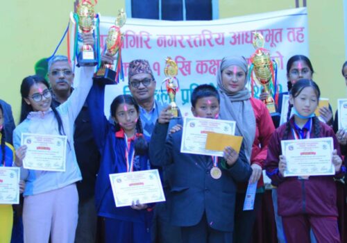 चन्द्रगिरी नगरपालिकाले सम्पन्न गर्यो चित्रकला प्रतियोगिता