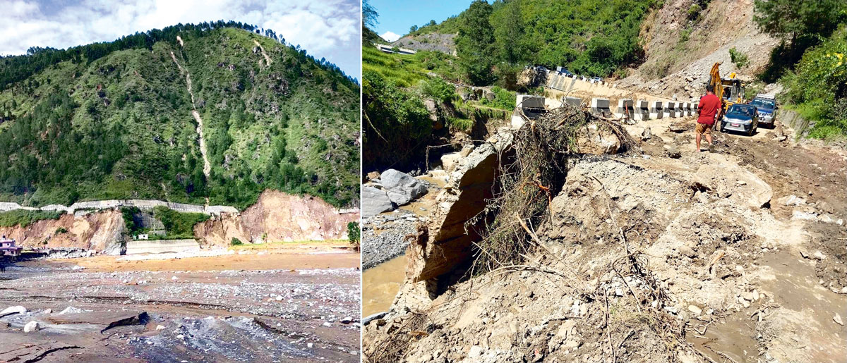क्षतिग्रस्त बिपी राजमार्ग रात्रिकालिन समयमा बन्द