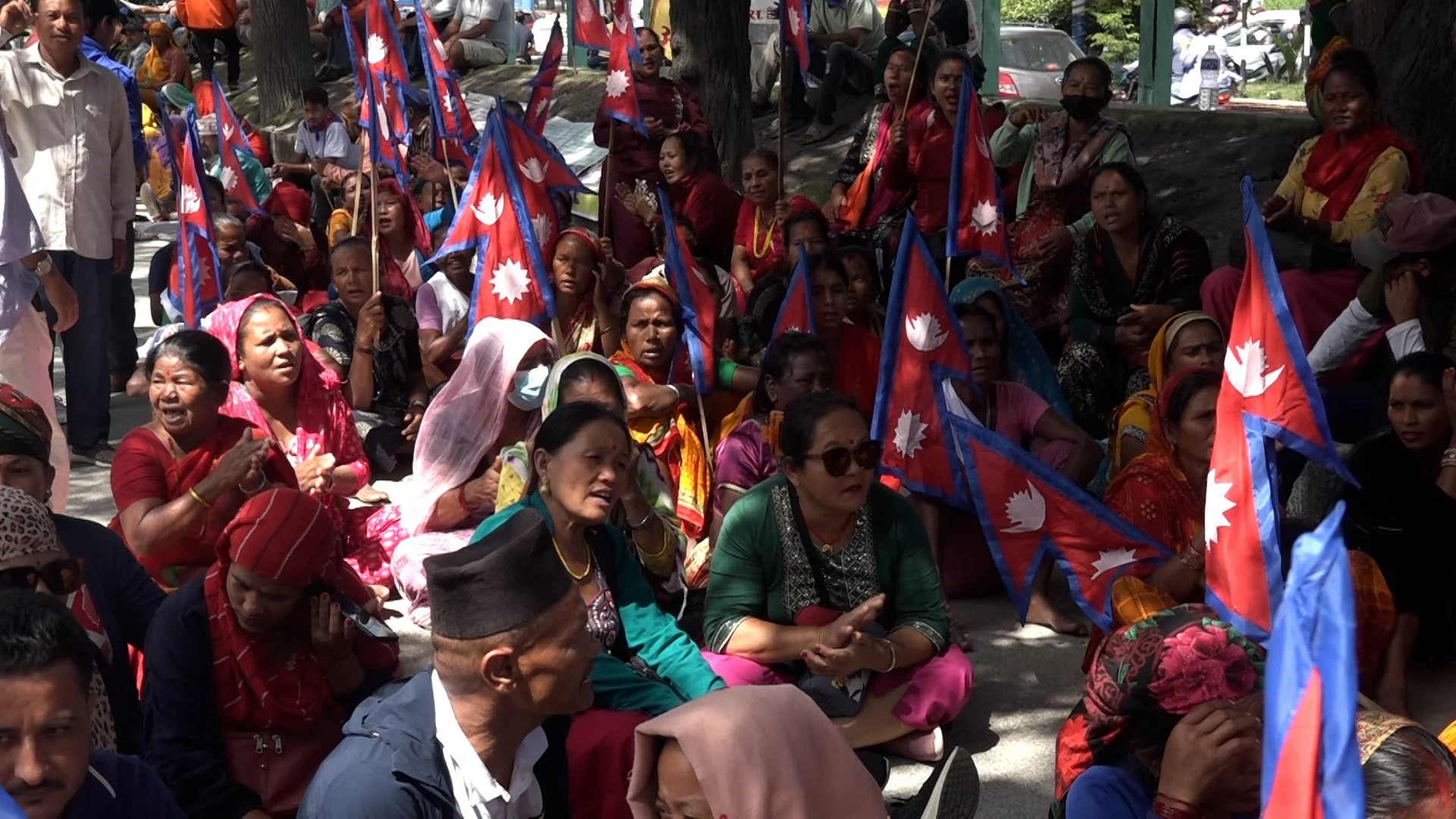 दुर्गा प्रसाईंलाई रिहा गर्न माग गर्दै माइतीघरमा प्रदर्शन