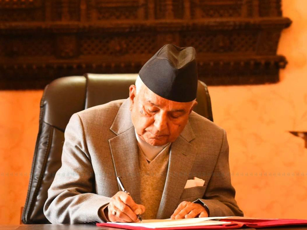 राष्ट्रपति पौडेलले जारी गरे चार अध्यादेश
