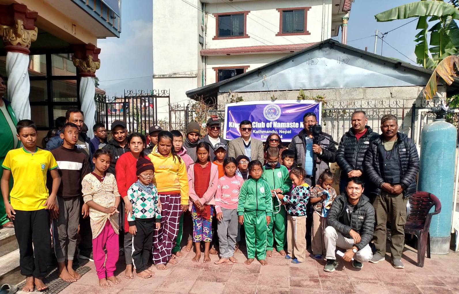 किवानिस क्लव अफ नमस्ते नेपालद्धारा दृष्टिविहिन बालबालिका शैक्षिक केन्द्रलाई आर्थिक सहयोग