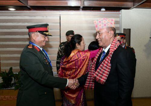 प्रधान सेनापति सिग्देल भारत प्रस्थान