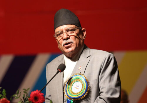 ‘ओली सरकारले परराष्ट्र सम्बन्ध भताभुङ्ग बनाए’ : अध्यक्ष प्रचण्ड
