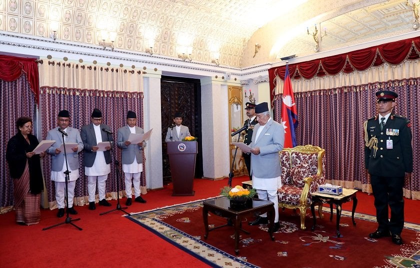 चार देशका लागि नियुक्त नवनियुक्त राजदूतले लिए शपथ