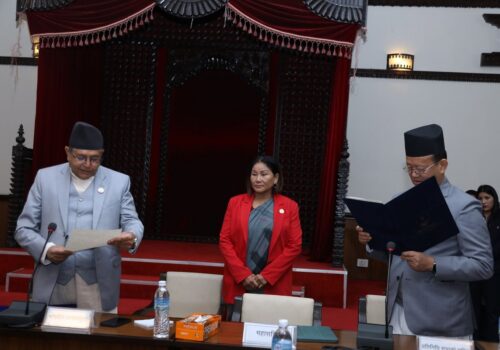 प्रतिनिधि सभा सचिव हर्कराज राईले लिए शपथ
