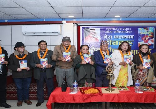 सञ्चारकर्मी तथा गीतकार गीता अधिकारीको आलेखसंग्रह ‘मेरा कलमका डोबहरू’ लोकार्पण