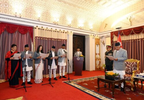 पाँच जना राजदूतहरूले लिए पद तथा गोपनीयताको शपथ