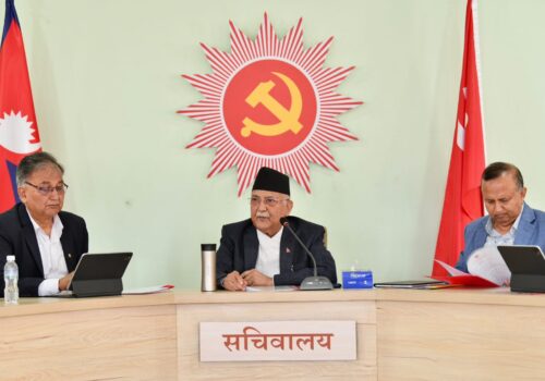 एमाले सचिवालय बैठक बस्दै, केन्द्रीय कमिटी बैठकको एजेण्डा तय गरिने