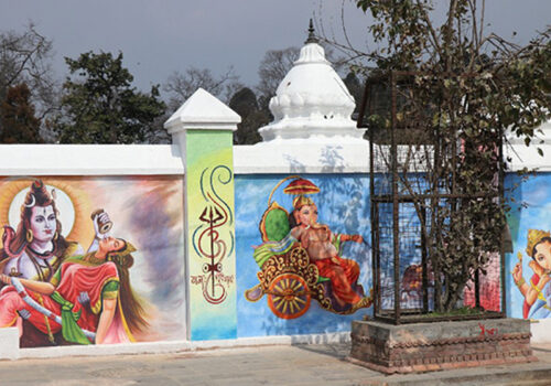 पशुपति मन्दिरमा महाशिवरात्रिको तयारी तिब्र, विभिन्न देवी देवताका आकर्षक भित्ते चित्र बन्ने