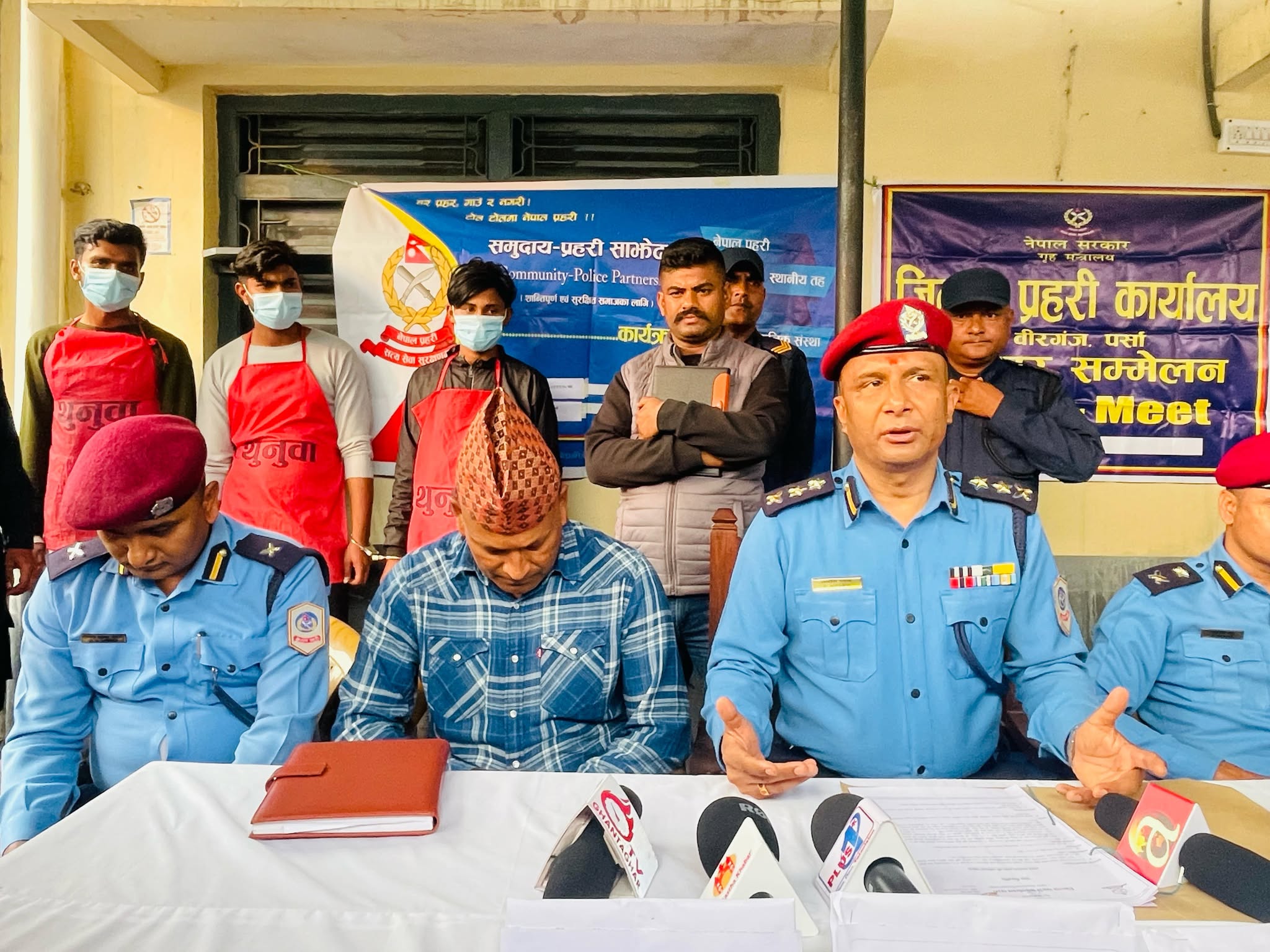 जिल्ला प्रहरी कार्यालय पर्साद्वारा आफ्नै साथीको हत्या गर्ने तीन जना पक्राउ
