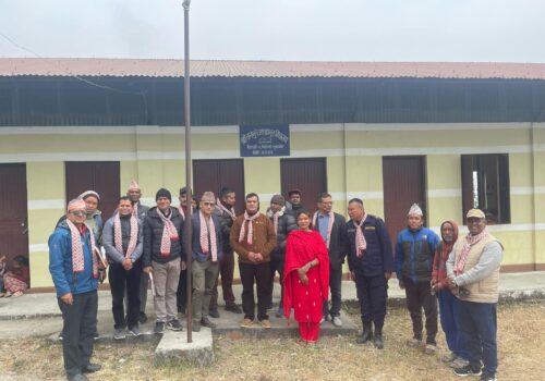 रोटरी क्लब अफ काठमाडौ टाउनको सहयोगमा चनभुमे आधारभुत बिद्यालयमा शौचालय बन्ने