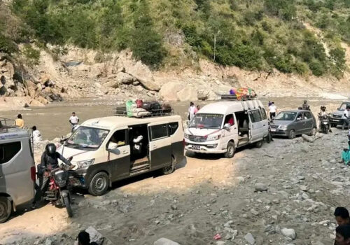 क्षतिग्रस्त बिपी राजमार्गको मर्मत थालियो