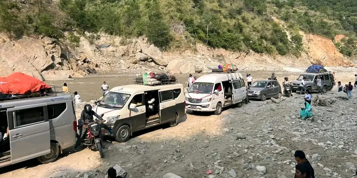 क्षतिग्रस्त बिपी राजमार्गको मर्मत थालियो