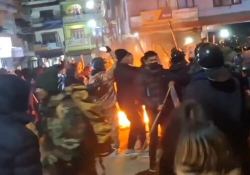 अवस्था संवेदनशील बनेपछि फुङलिङ नगरपालिका बजार क्षेत्रमा निषेधाज्ञा