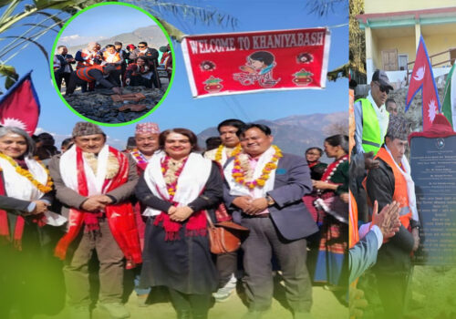 भारतीय सहयोगमा निर्माण हुने धादिङको खनियाबासस्थित कुरी स्वास्थ्य चौकी–वर्थिङ्ग सेन्टर शिलान्यास