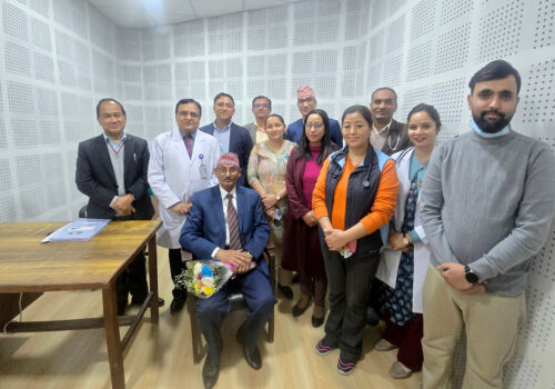 नेपाल मेडिकल कलेजमा नवजात शिशुको श्रवण क्षमता जाच्ने ओएई उपकरण