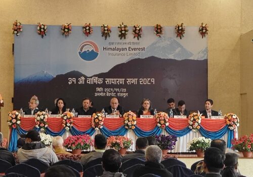 हिमालयन एभरेष्ट इन्स्योरेन्सद्धारा नगद लाभांश घोषणा