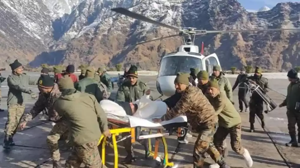 उत्तराखण्डको हिमपहिरोमा चार जनाको मृत्यु, अझै बेपत्ता पाँचजनाको खोजी जारी