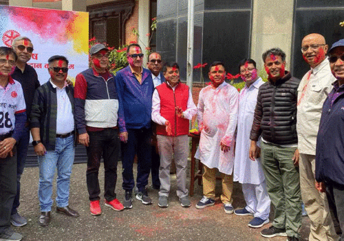 उद्योग बाणिज्य महासंघका नेताले मनाए होली