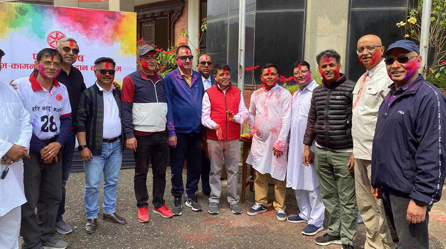 उद्योग बाणिज्य महासंघका नेताले मनाए होली