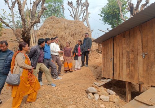 उत्पादन बढाउन आधुनिक खोर निर्माणमा जोड दिँदै वालिङ