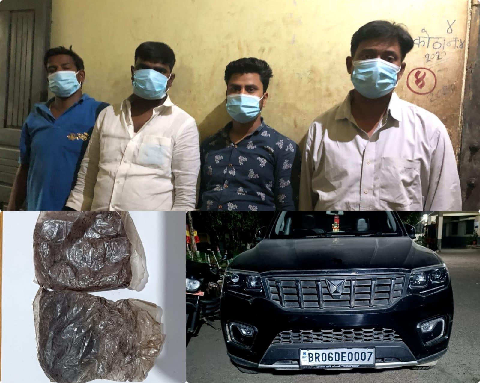 वीरगञ्जबाट खैरो हिरोइनसहित चार भारतीय नागरिक पक्राउ