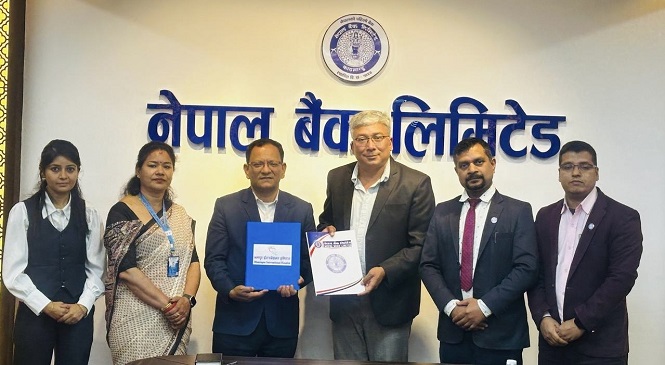 नेपाल बैंक र भक्तपुर इन्टरनेस्नल हस्पिटल बिच सम्झौता