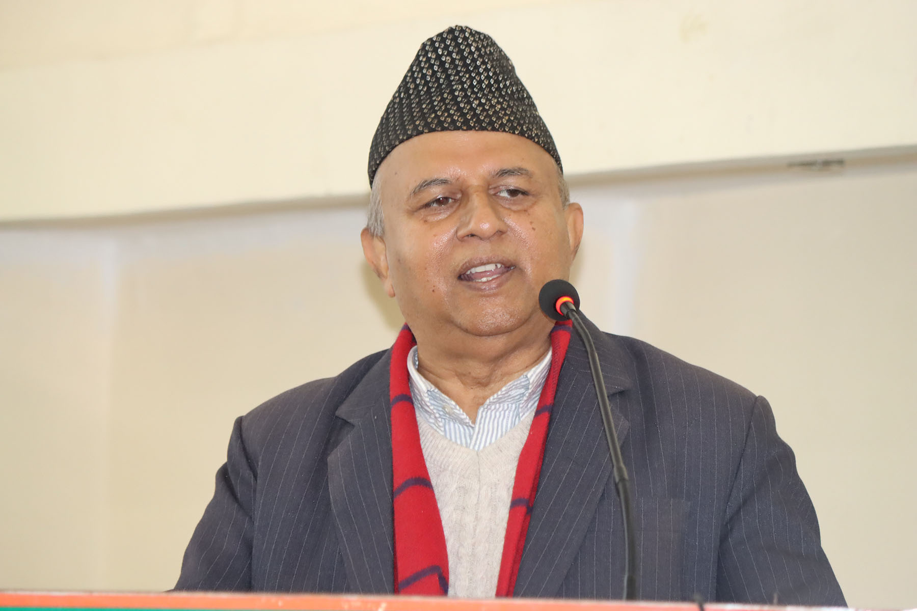 जनताले ल्याएको परिर्वतनविरुद्ध प्रतिगामीहरू सल्बलाए : महासचिव पोखरेल